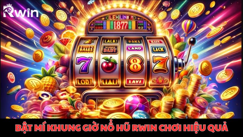Bật mí khung giờ nổ hũ Rwin đáng chơ cho cược thủ nắm