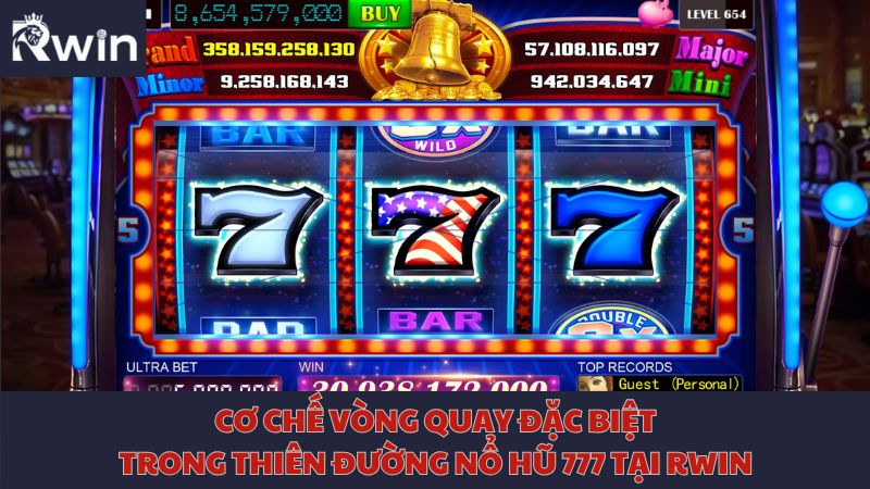 Cơ chế vòng quay đặc biệt trong thiên đường nổ hũ 777 tại Rwin